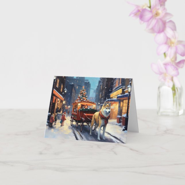 Akita julfirande säsong kort (Orkide)