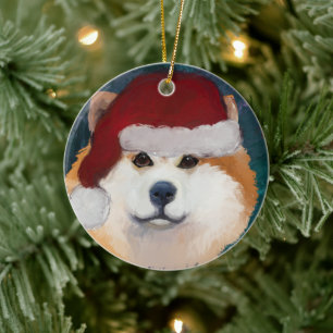 AKITA JULGRANSPRYDNAD KERAMIK