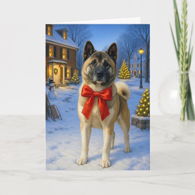 Akita julkort helgkort (Framsida)