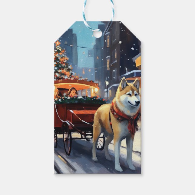 Akita Julsäsong Presentetikett (Framsidan)