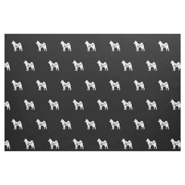 Akita kärlek tyg (Fat Quarter)