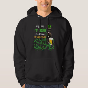 Akita Kiss Me jag är irländare eller Spelar ingen Hoodie