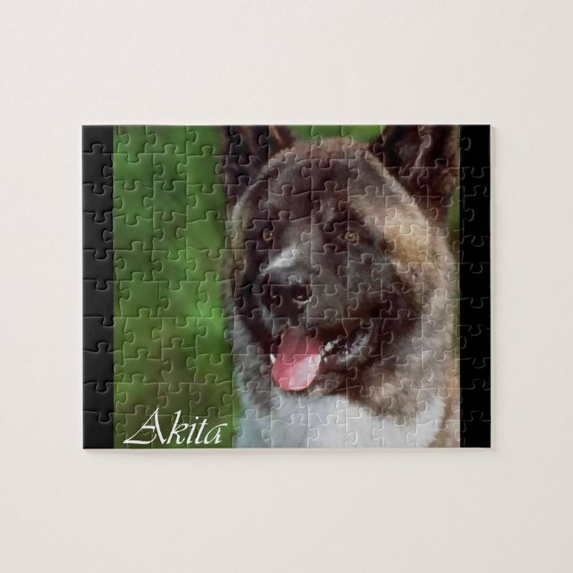 Akita konst pussel (Horisontell)