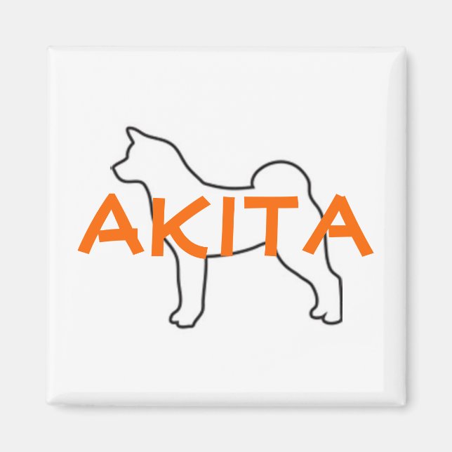 Akita magnet (Framsidan)