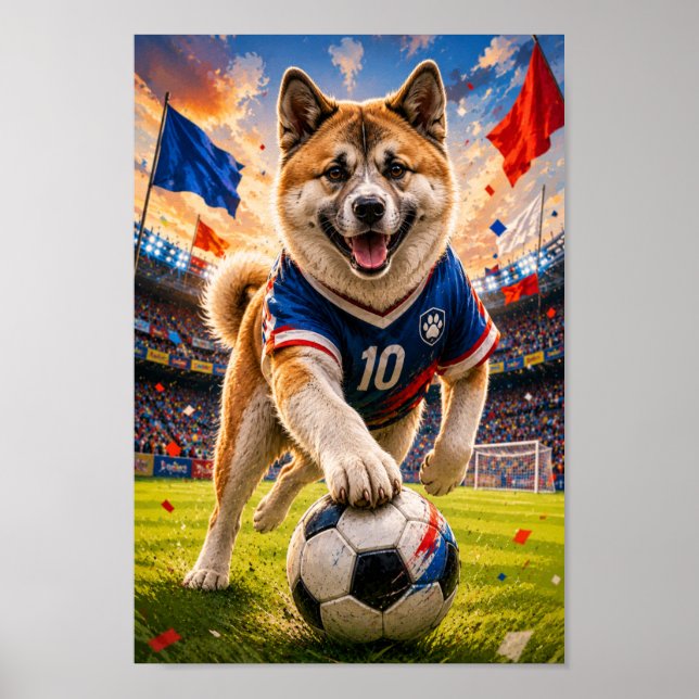 Akita Målmaskin Poster (Framsidan)