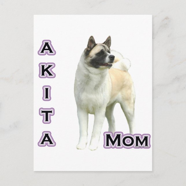 Akita Mamma 4 Vykort (Framsida)
