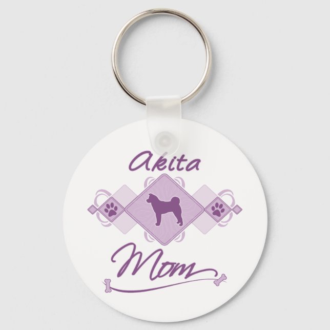 Akita Mamma Nyckelring (Framsida)