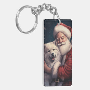 Akita med Jultomten julafton