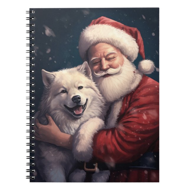 Akita med Jultomten julafton Anteckningsbok (Framsidan)