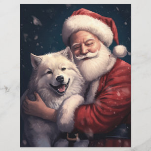Akita med Tomte Festiv Jul