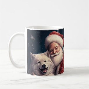 Akita med Tomte Festiv Jul Kaffemugg