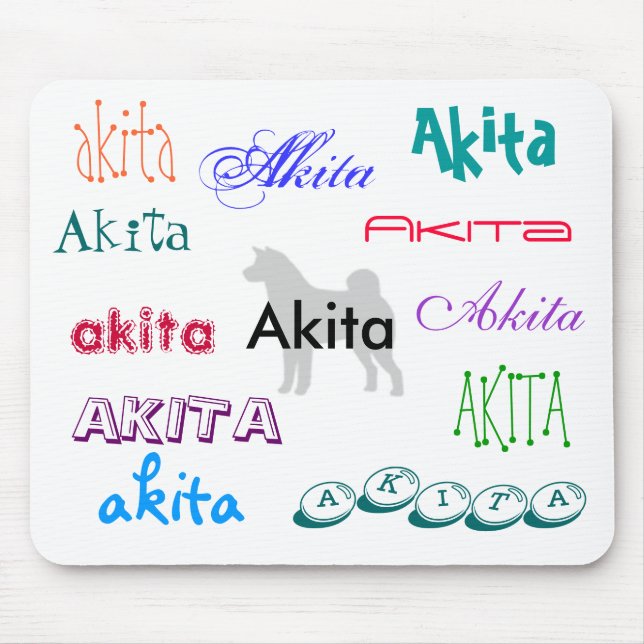 Akita Mousepad Musmatta (Framsidan)