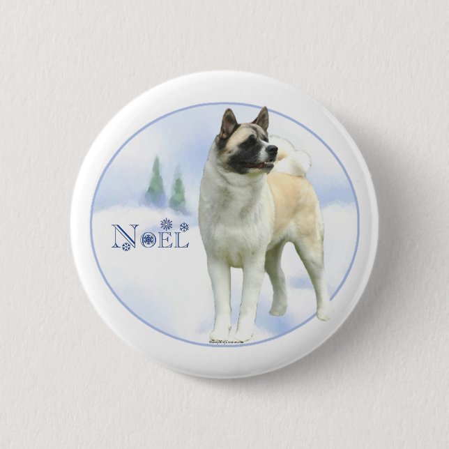 Akita Noel - Button Knapp (Framsida)