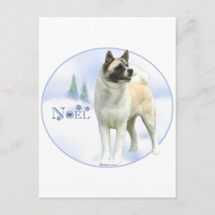 Akita Noel Helg Vykort
