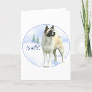Akita Noel Helgkort