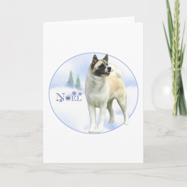 Akita Noel kort (Framsida)