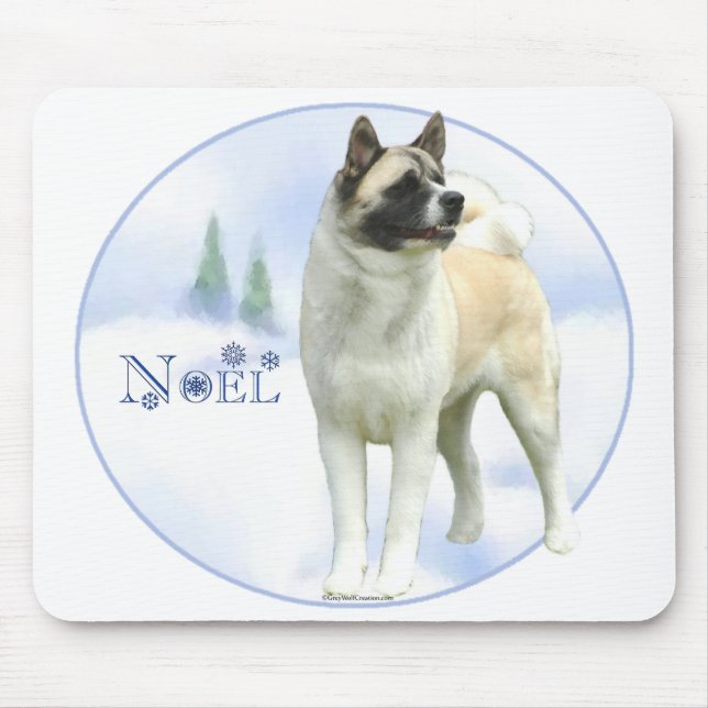 Akita Noel Mousepad Musmatta (Framsidan)