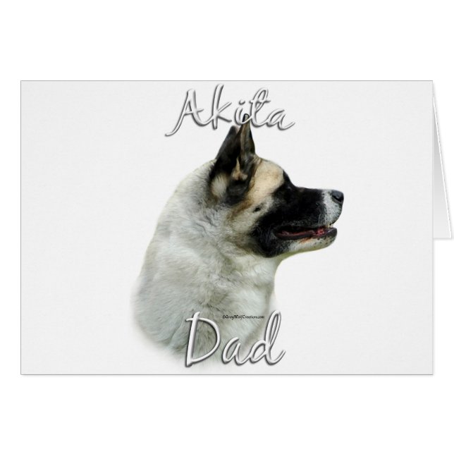 Akita Pappa 2 Hälsningskort (Framsidan Horizontal)