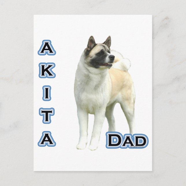 Akita Pappa 4 Vykort (Framsida)
