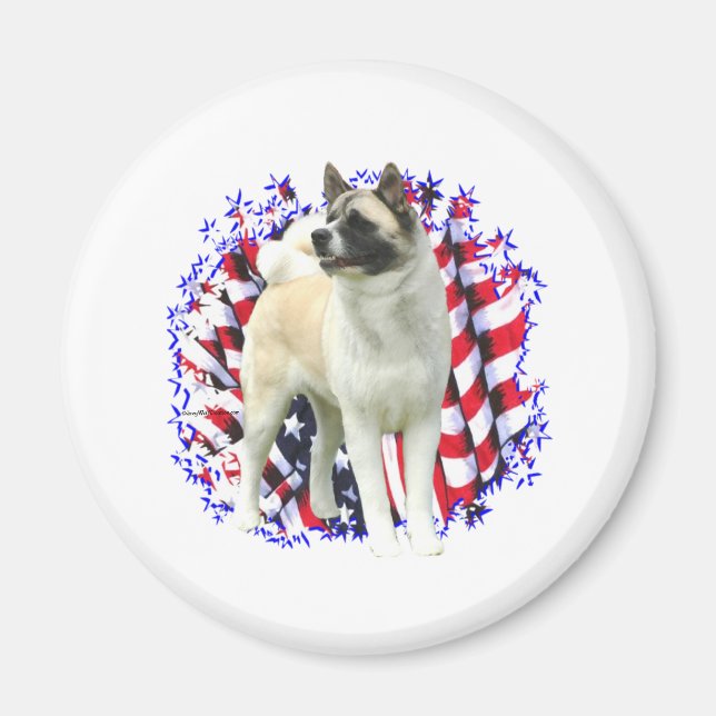 Akita Patriot Magnet (Framsidan)