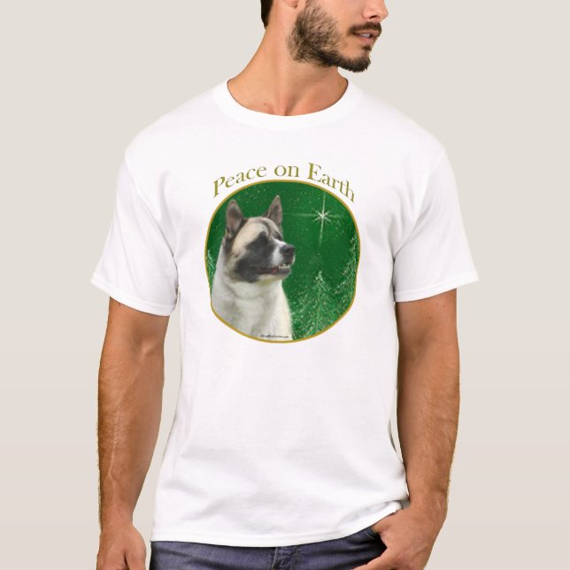 Akita Peace T Shirt (Framsida)
