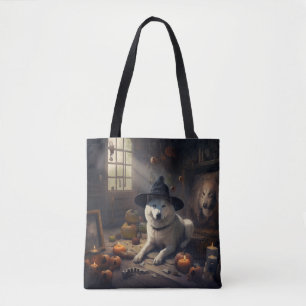 Akita Pumpa Halloween Skräckinjagande Tygkasse