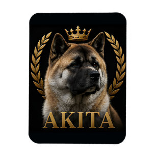 Akita Royal Dog Stolta Japanska Hundälskare Magnet