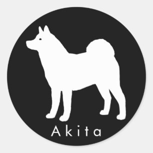 Akita Runt Klistermärke