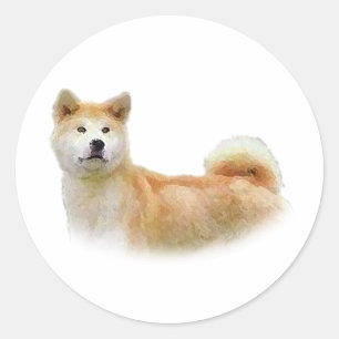 Akita Runt Klistermärke
