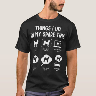 Akita Sak Do Spare Time Hund Pappa T Shirt