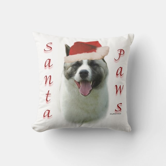 Akita Santa Tassar Kudde (Framsida)