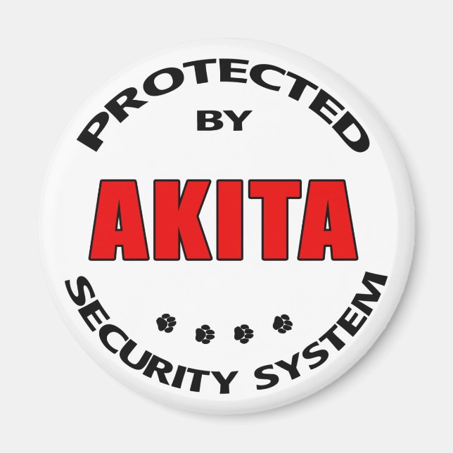 Akita Security System Magnet (Framsidan)