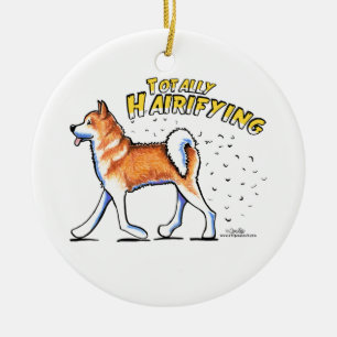 Akita Totally Hairifying Julgransprydnad Keramik