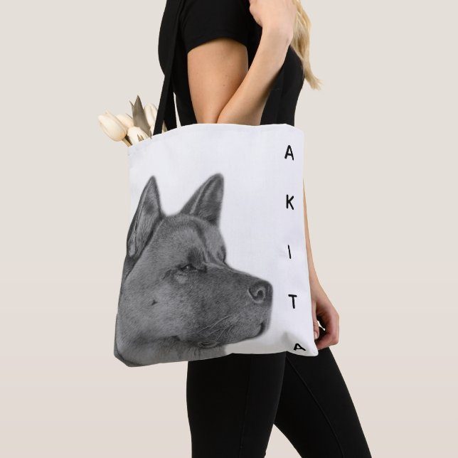 Akita Tote Bag Tygkasse (Närbild)