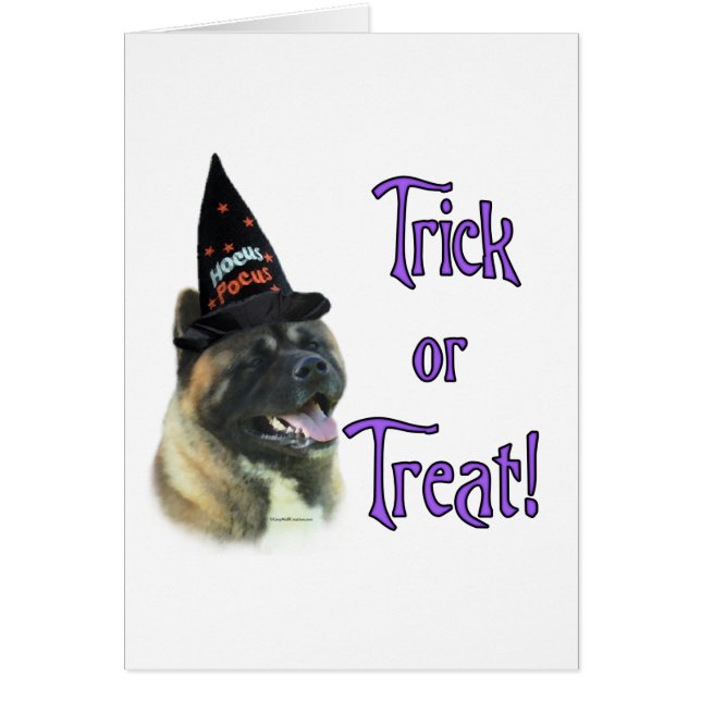 Akita Trick Hälsningskort (Framsidan)