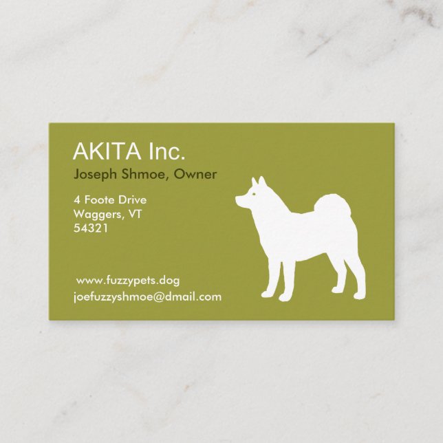 Akita Visitkort (Framsida)