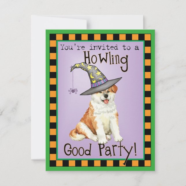 Akita Witch-inbjudan (Framsida)