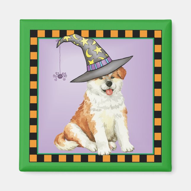 Akita Witch Magnet (Framsidan)