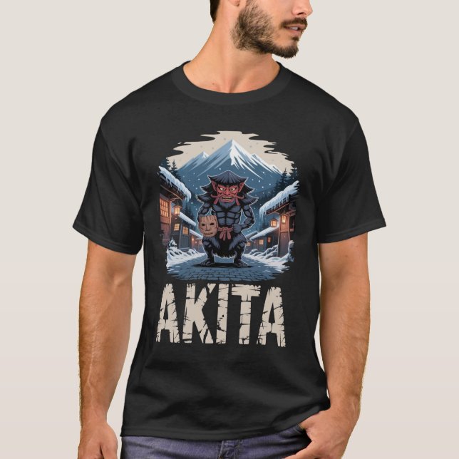 Akita Yokai Spirit T Shirt (Framsida)