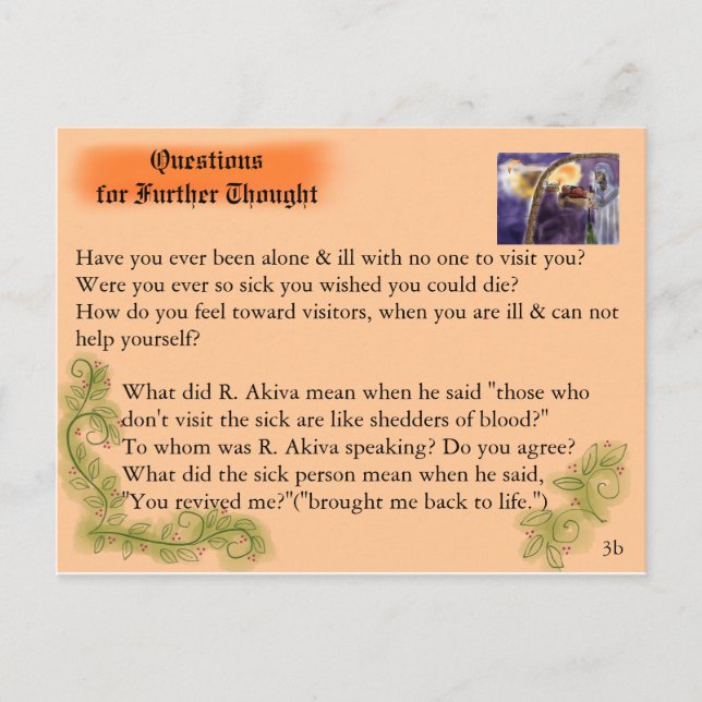 Akiva besöker Outcast Vykort (Framsida)