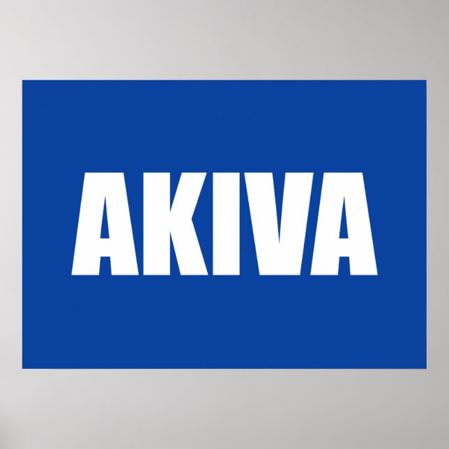 Akiva Poster (Framsidan)