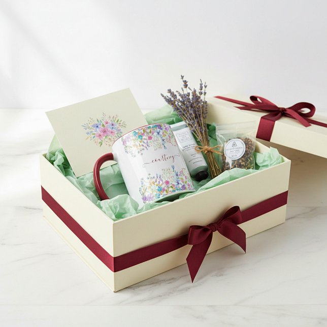 Akkurat vattenfärg vårblommor  mugg (Skapare uppladdad)