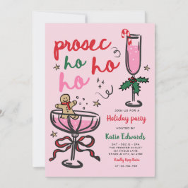 Åklagare-Ho-Ho-Ho Jul Cocktail Party Inbjudningar