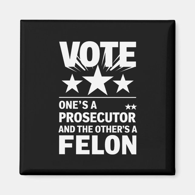 Åklagare kontra felonvotare Rollig politisk Magnet (Framsidan)