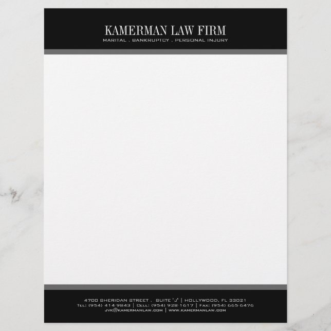 Åklagare Letterhead Brevhuvud (Framsida)