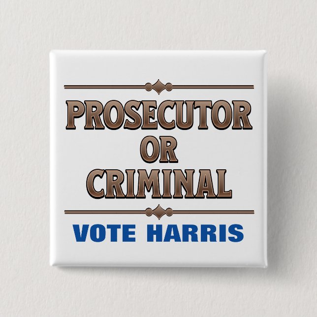 Åklagare vid Criminal Vote Harris Knapp (Framsida)