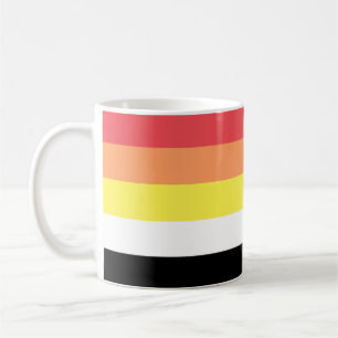 Akoisexuell Akoiromantisk Pride Flagga Kaffemugg