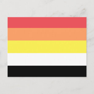 Akoisexuell Akoiromantisk stolthetsflagga Vykort