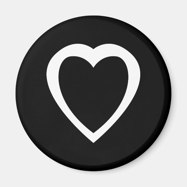 Akoma | Symbol för vit tålamod och tolerans Magnet (Framsidan)