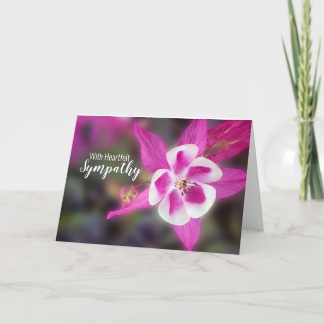 Akonflora Med Upprigtig Sympati Kort (Framsida)